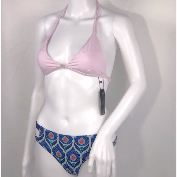 Tavik Lilac Triangle Dbl String Halter Bikini Top - Picture 10 of 14